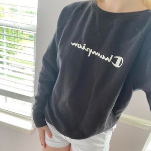 Champion Black Crewneck - Large